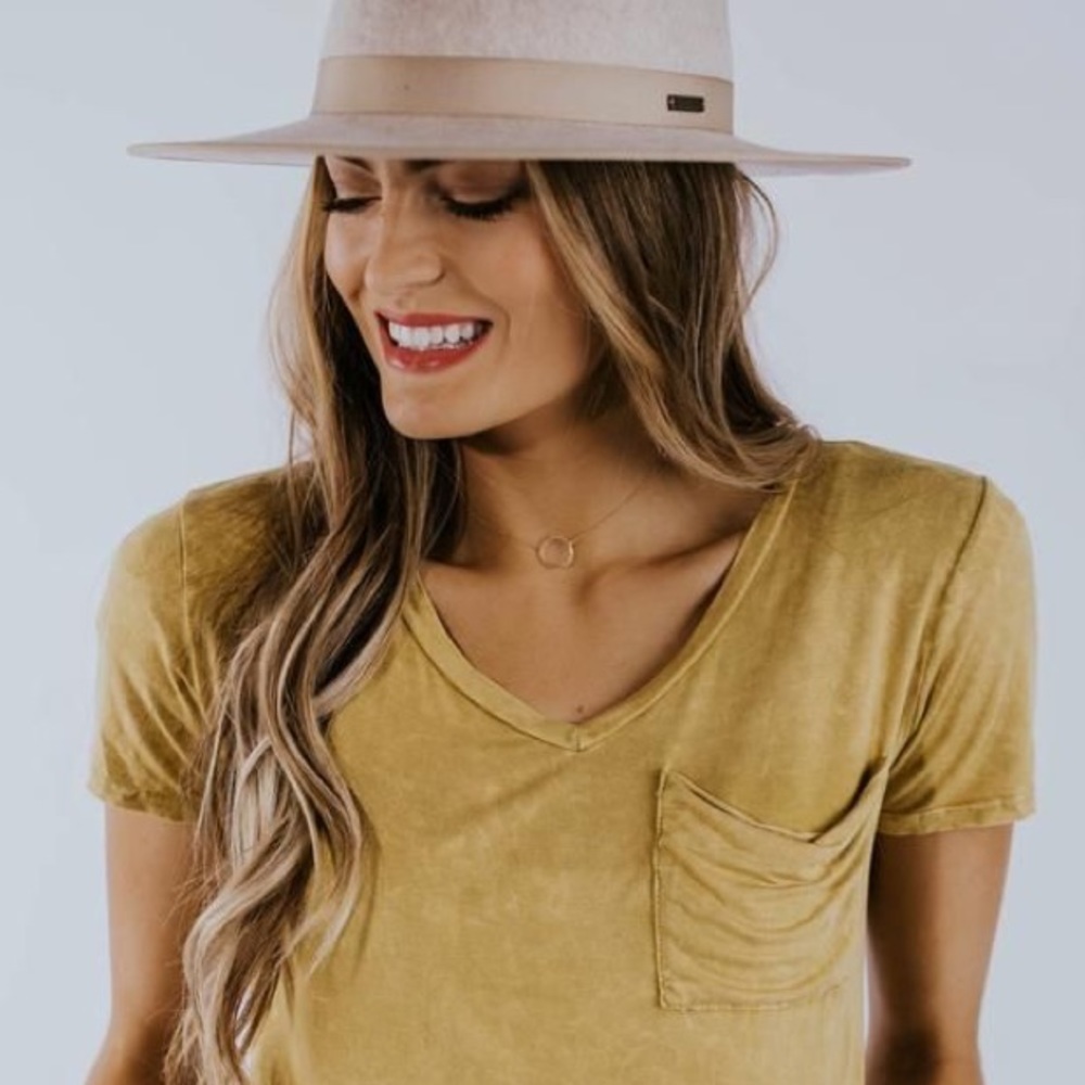 Mustard Yellow Pocket Tee